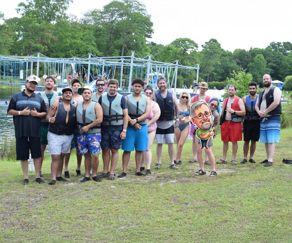 Blanton Team in waterpark