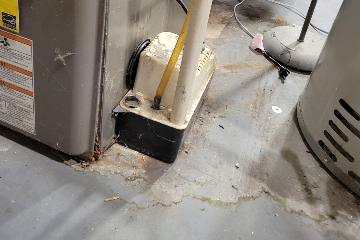 HVAC furnace leaking water