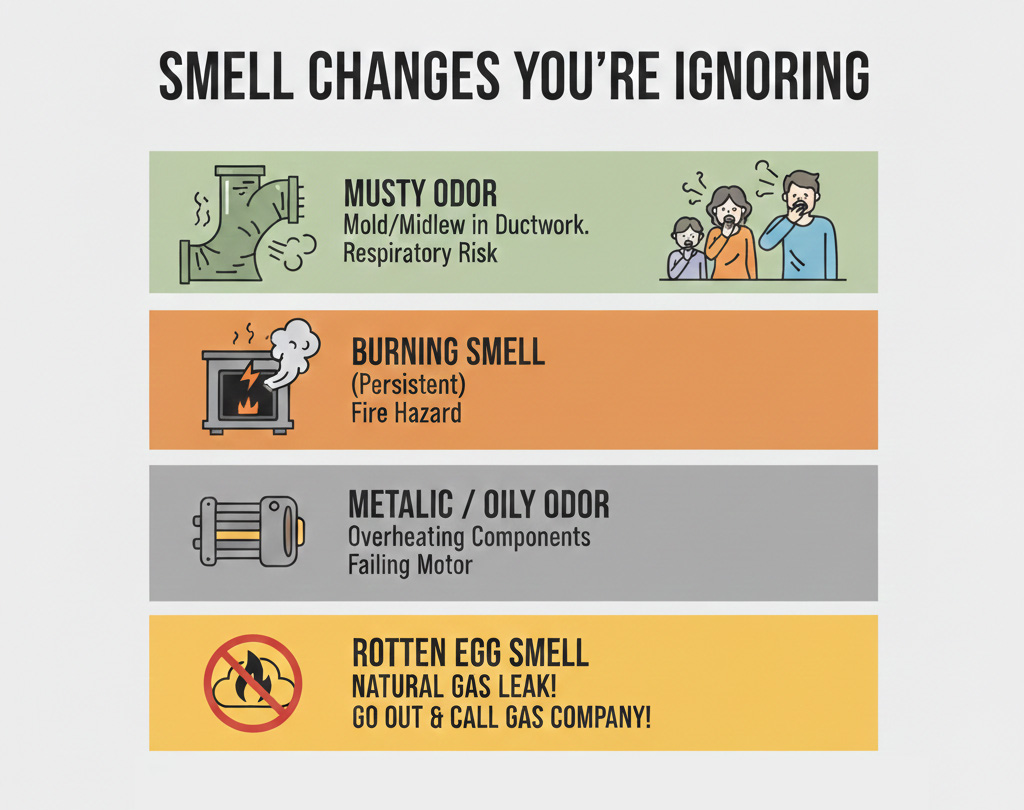 HVAC smell changes you shouldn't ignored