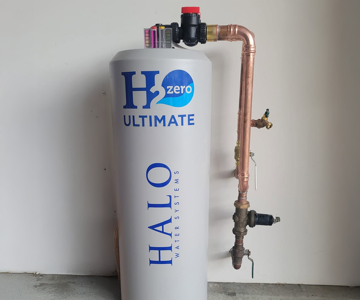 ALO H2Zero Ultimate whole-home water filtration system installed